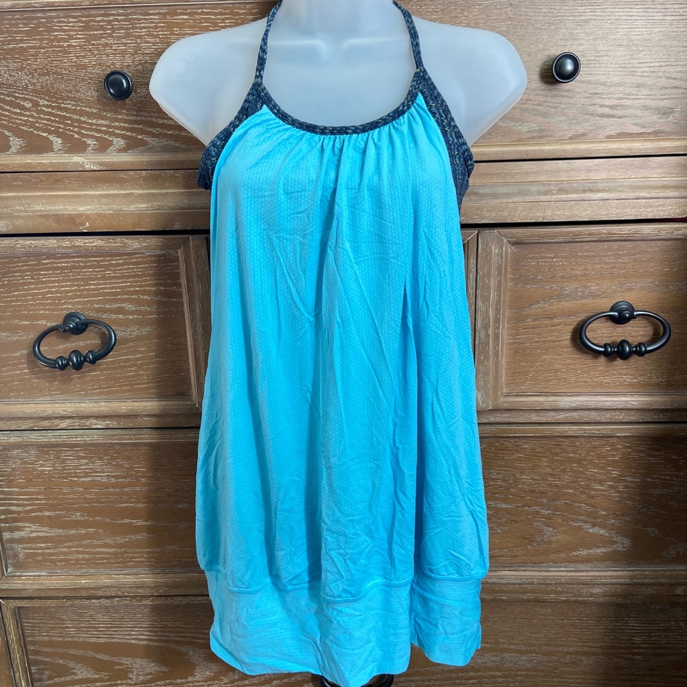 LULULEMON Workout Tank, Sky Blue, Open, Size 6